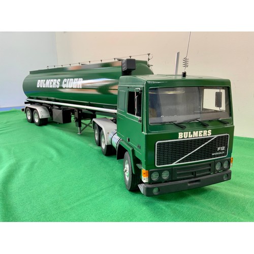 189 - RADIO CONTROLLED LARGE SCALE MODEL OF A VOLVO F12 INTERCOOLER LORRY IN BULMERS LIVERY, WELL DETAILED... 