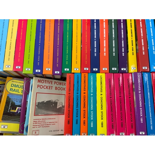 236 - PLATFORM 5 PUBLICATIONS, 39 LOCOMOTIVE & COACHING STOCK COMBINED VOLUMES, 1985 TO 2021 INC. DUPLICAT... 