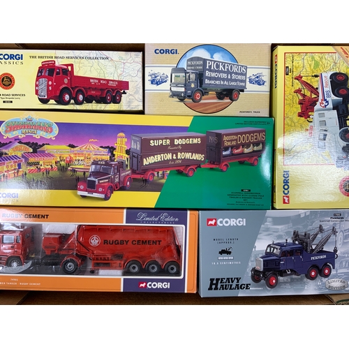 150 - CORGI DIECAST BOXED COLLECTION 6 GOOD BOXED MODELS, INC 17502 PICKFORDS HEAVY HAULAGE, BRS SCAMMELL,... 