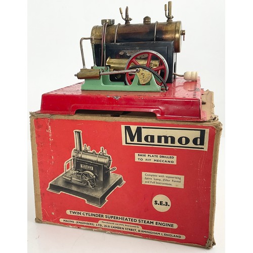 95 - MAMOD TWIN CYLINDER SUPERHEATED STEAM ENGINE SE3., EARLY MALLINS (ENGINEERS) LIMITED BOX