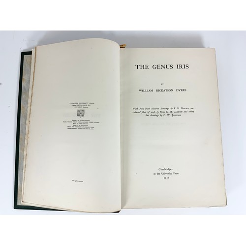 78 - BOOK, BOTANY RELATED– WILLIAM RICKATSON DYKES, THE GENUS IRIS PUBLISHED CAMBRIDGE AT THE UNIVERSITY ... 