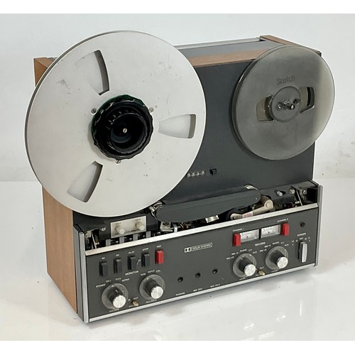 107 - REVOX TAPE TO TAPE PLAYER WITH REMOTE CONTROL AND SOME CABLES