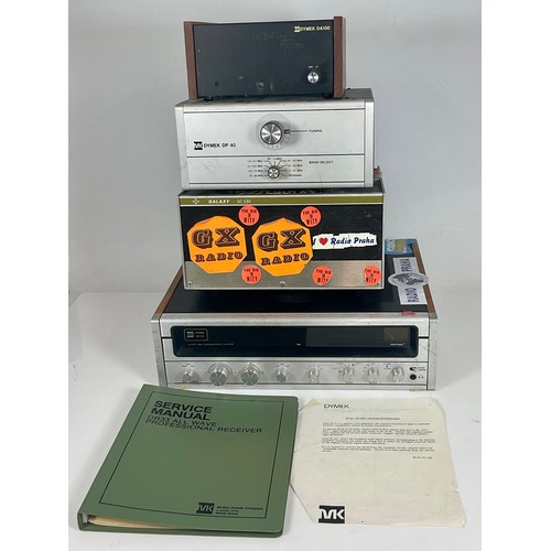 109 - McKAY DYMEK DR-101 0.5 - 29.7 MHz COMMUNICATIONS RECEIVER TOGETHER WITH OTHER DYMEK COMPONENTS AND A... 