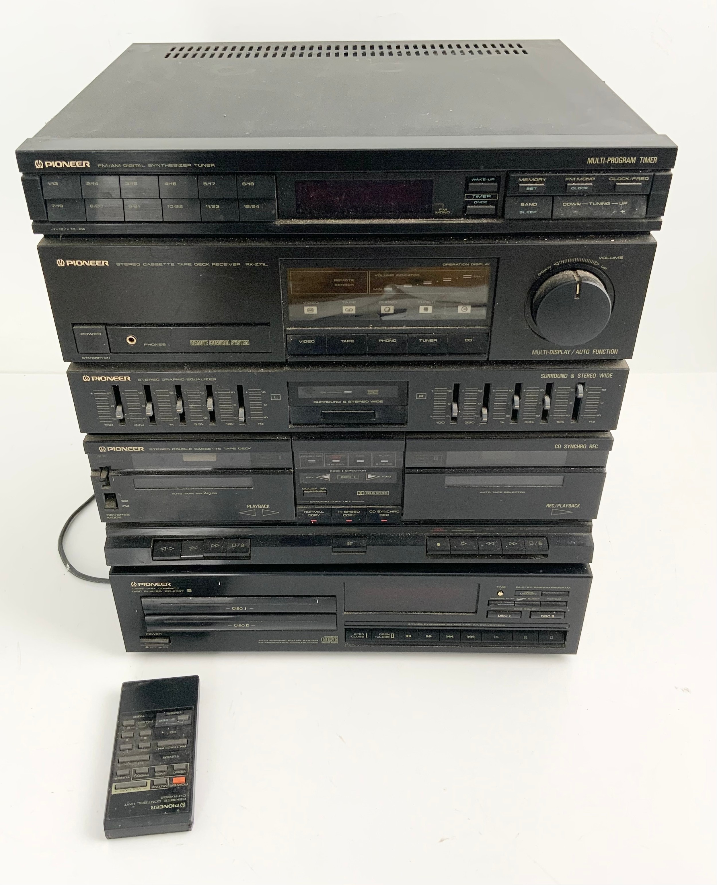 PIONEER RX Z71L UNIT WITH A PIONEER PD Z73T CD PLAYER