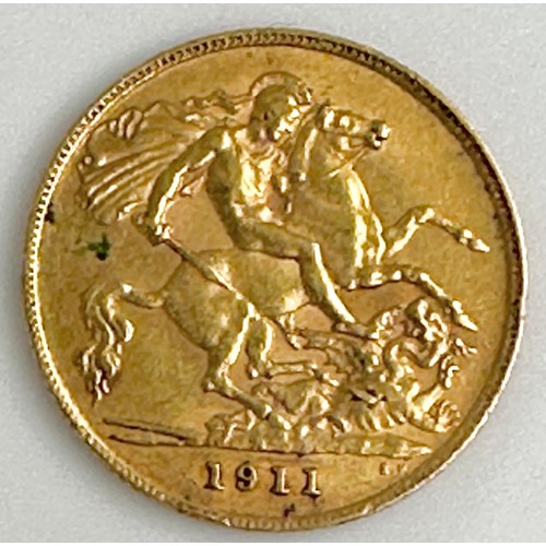 650 - 1911 EDWARD VII HALF SOVEREIGN