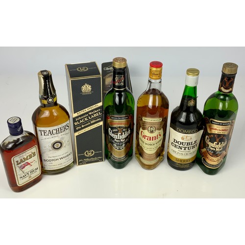 25 - QTY OF SPIRITS INC. QTY OF SPIRITS INC. JOHNNY WALKER BLACK LABEL, GRANTS, GLENFIDDICH,  TEACHERS & ... 