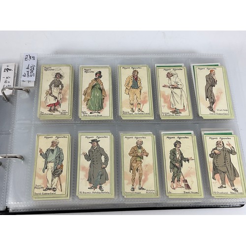 118 - A CIGARETTE CARD ALBUM CONTAINING 26 SETS OF ORIGINAL CARDS, MOSTLY G/VG, CATALOGUE £490+