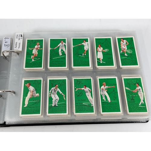 118 - A CIGARETTE CARD ALBUM CONTAINING 26 SETS OF ORIGINAL CARDS, MOSTLY G/VG, CATALOGUE £490+