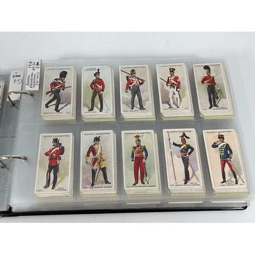 118 - A CIGARETTE CARD ALBUM CONTAINING 26 SETS OF ORIGINAL CARDS, MOSTLY G/VG, CATALOGUE £490+