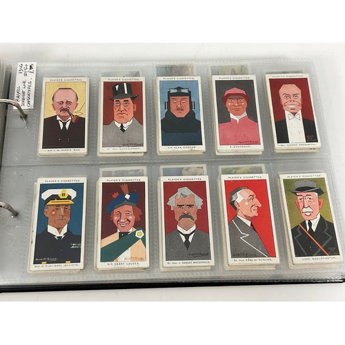 118 - A CIGARETTE CARD ALBUM CONTAINING 26 SETS OF ORIGINAL CARDS, MOSTLY G/VG, CATALOGUE £490+