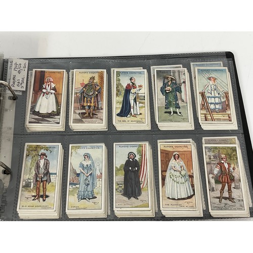 118 - A CIGARETTE CARD ALBUM CONTAINING 26 SETS OF ORIGINAL CARDS, MOSTLY G/VG, CATALOGUE £490+