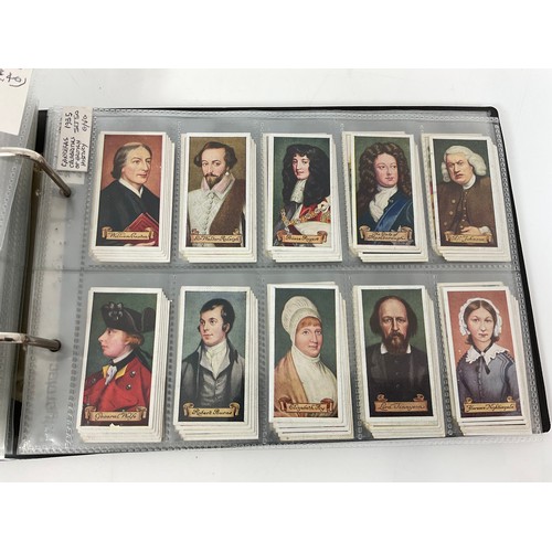 119 - A CIGARETTE CARD ALBUM CONTAINING 26 SETS OF ORIGINAL CARDS, MOSTLY G/VG, CATALOGUE £490+