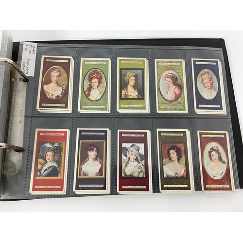 119 - A CIGARETTE CARD ALBUM CONTAINING 26 SETS OF ORIGINAL CARDS, MOSTLY G/VG, CATALOGUE £490+