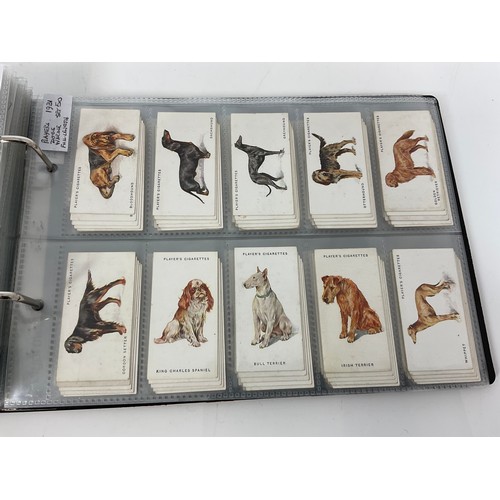 121 - A CIGARETTE CARD ALBUM CONTAINING 25 SETS OF ORIGINAL CARDS, MOSTLY G/VG, CATALOGUE £510+