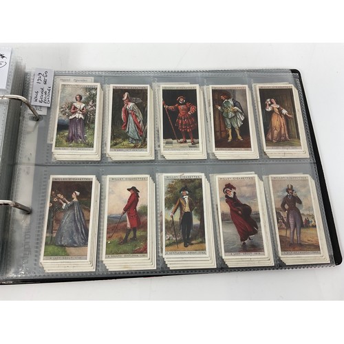 121 - A CIGARETTE CARD ALBUM CONTAINING 25 SETS OF ORIGINAL CARDS, MOSTLY G/VG, CATALOGUE £510+