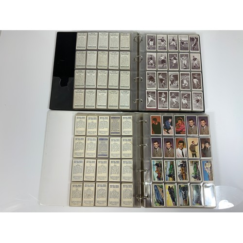 115 - TWO RING BINDER FOLDERS OF CIGARETTE CARDS, INC. THE GREYS COLLECTION, PLAYER, WILLLS, CARRERAS, EMP... 