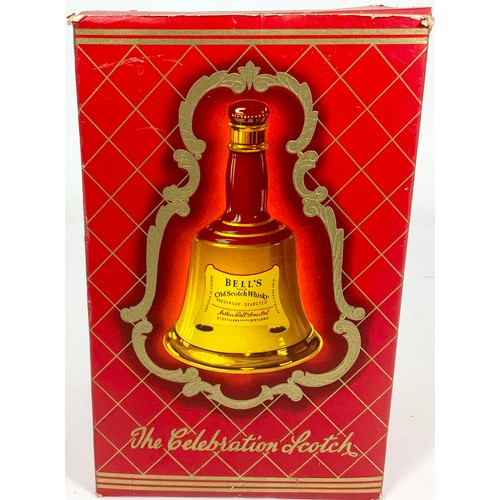 11 - BELLS BELL SHAPE WHISKY DECANTER IN BOX