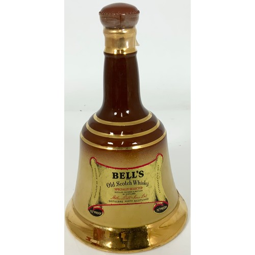 11 - BELLS BELL SHAPE WHISKY DECANTER IN BOX