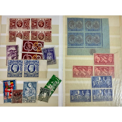 248 - STAMP INTEREST A SMALL BUT V GOOD STOCK BOOK, NOTED GB 10/- SG478B UNMTD PAIR SG478 FU, 478C X3 MINT... 