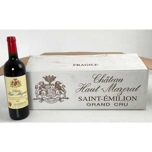 80 - CASE OF 12 BOTTLES 2005 CHATEAU HAUT MAZERAT GRAND CRU