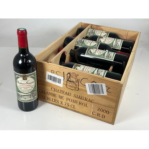 81 - CASE OF 12 BOTTLES 2000 CHATEAU SIAURAC LALANDE DE POMEROL