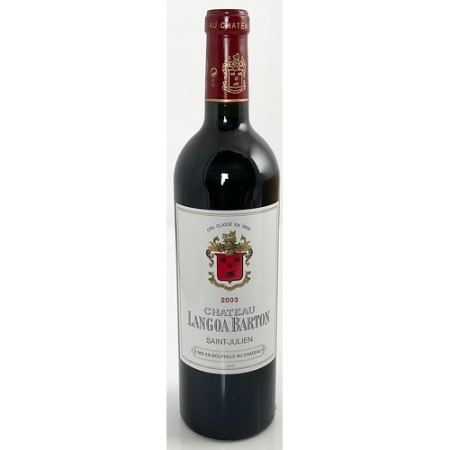 83 - CASE OF 12 BOTTLES 2003 CHATEAU LANGOA-BARTON