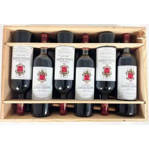 87 - CASE OF 12 BOTTLES 2000 CHATEAU LANGOA BARTON ST JULIEN 3EME CRU CLASSE