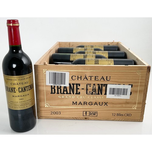 88 - CASE OF 12 BOTTLES 2003 CHATEAU BRANE CANTENAC MARGAUX 2EME CRU CLASSE