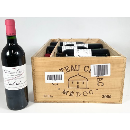 89 - CASE OF 12 BOTTLES 2000 CHATEAU CISSAC HAUT MEDOC CRU BOURGEOIS