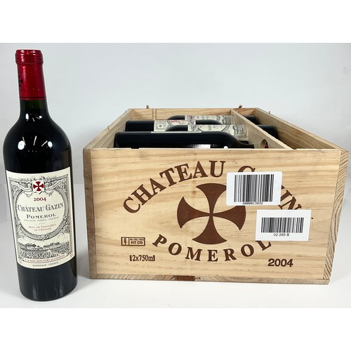 93 - CASE OF 12 BOTTLES 2004 CHATEAU GAZIN POMEROL