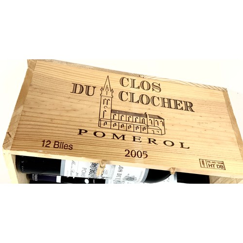 95 - CASE OF 12 BOTTLES 2005 CHATEAU CLOS DU CLOCHER POMEROL