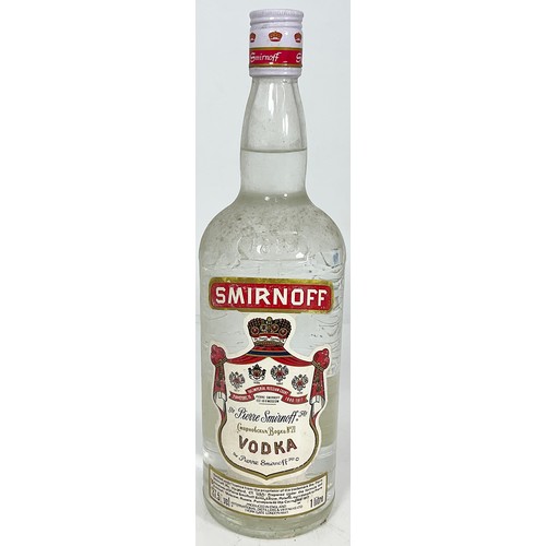 24 - ONE LITRE BOTTLE OF GORDONS LONDON DRY GIN TOGETHER WITH A 500ML BOTTLE OF URSUS VODKA AND A ONE LIT... 