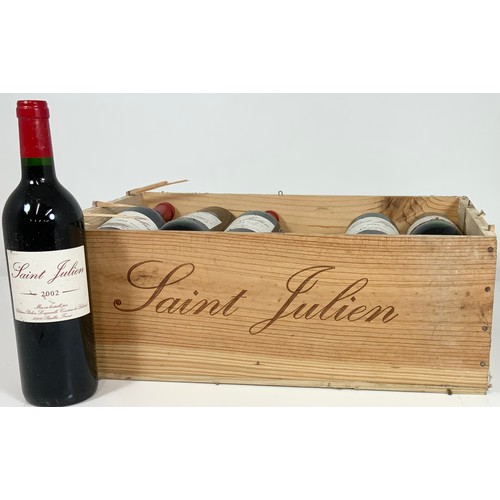 103 - CASE OF 12 BOTTLES – ST JULIEN 2002