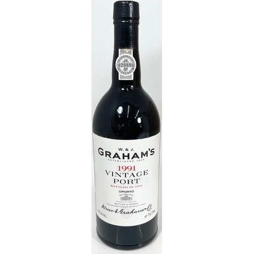 49 - CASE OF 12 BOTTLES – GRAHAMS 1991 VINTAGE PORT