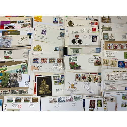 204 - BOX OF FIRST DAY COVERS, VARIES POSTMARKS, DEFINATIVE & COMMS, PLUS PRESENTATION PACKS WITH APPROX £... 