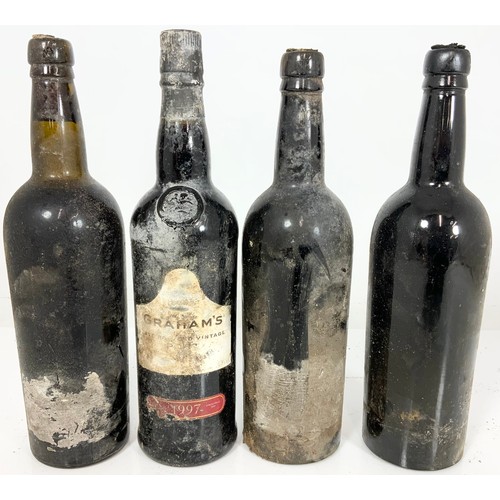 35 - MISC. BOTTLES OF PORT – SOME MISSING THEIR LABELS BUT TO INCLUDE 1944 VINTAGE DELAFORCE AND A 1980 M... 