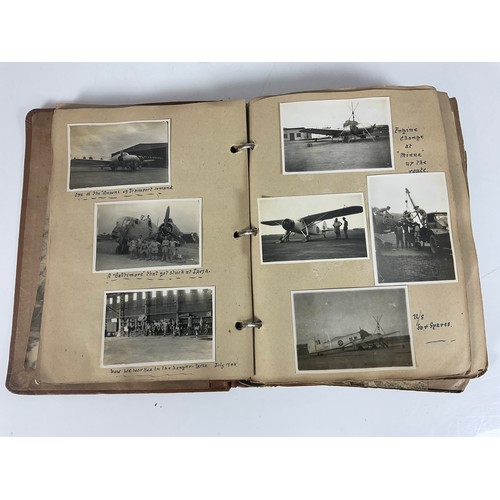 146 - FASCINATING PHOTOGRAPH ALBUM RAF WARTIME WEST AFRICA INC. AIRCRAFT, NATIVE LIFE, FUNERAL CEREMONIES,... 