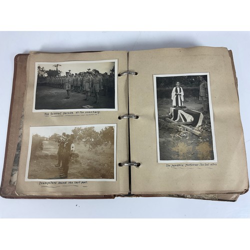 146 - FASCINATING PHOTOGRAPH ALBUM RAF WARTIME WEST AFRICA INC. AIRCRAFT, NATIVE LIFE, FUNERAL CEREMONIES,... 