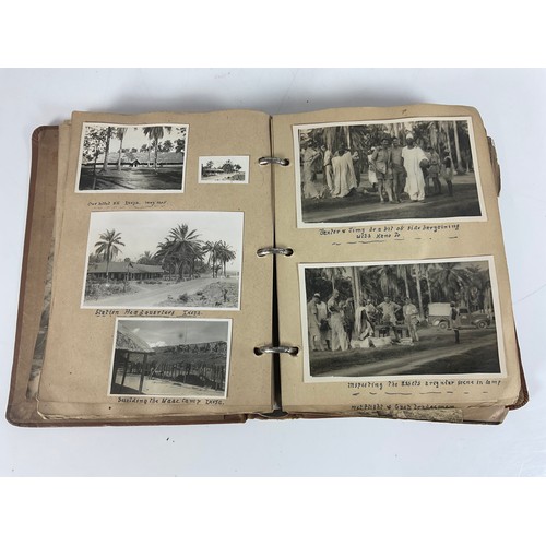 146 - FASCINATING PHOTOGRAPH ALBUM RAF WARTIME WEST AFRICA INC. AIRCRAFT, NATIVE LIFE, FUNERAL CEREMONIES,... 