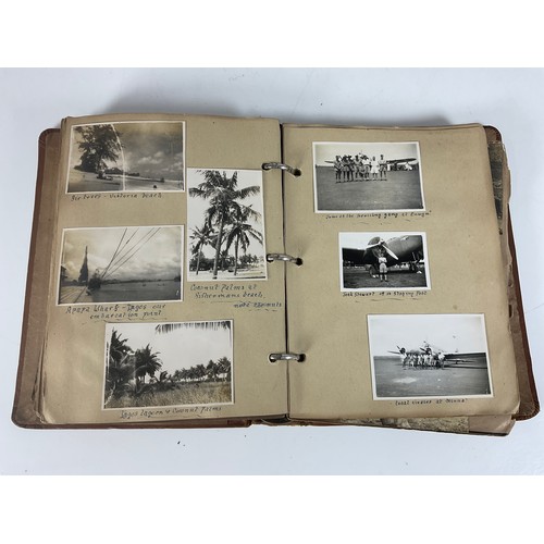 146 - FASCINATING PHOTOGRAPH ALBUM RAF WARTIME WEST AFRICA INC. AIRCRAFT, NATIVE LIFE, FUNERAL CEREMONIES,... 