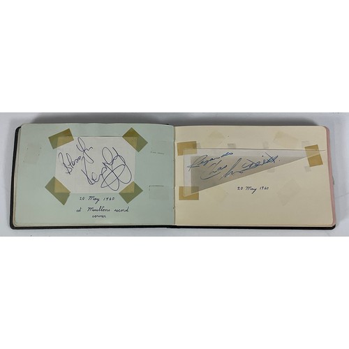 148 - BEATLES MAGAZINES ETC. AND AN AUTOGRAPH ALBUM WITH MANY SIGNATURE FROM MOSTLY THE 1960S INC. THE SHA... 