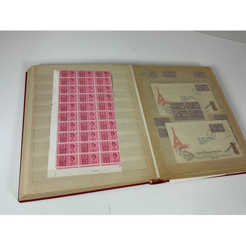 242 - STAMPS- REWD STOCK BOOK, GB QEII EARLY SET AND FIRST DAY COVERS INC. 1967 PARLIAMENTARY, 1960 G10, 1... 