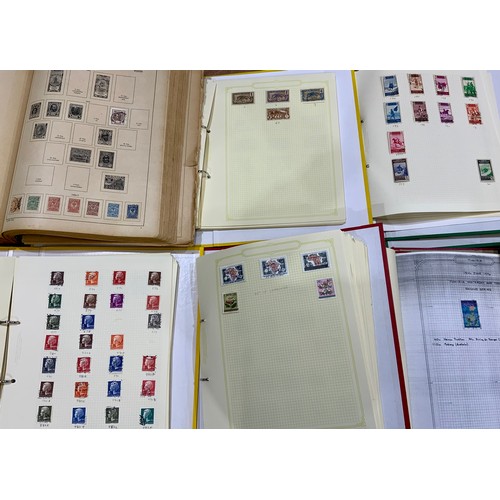 239 - LARGE BOX - GENERAL WORLD COLLECTION IN 14 RING BINDERS, ALBUMS AND AN OLD KABE PRINTED ALBUM FOR EU... 