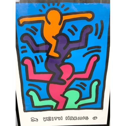 35 - LARGE KEITH HARING PRINT 99cm x 68cm