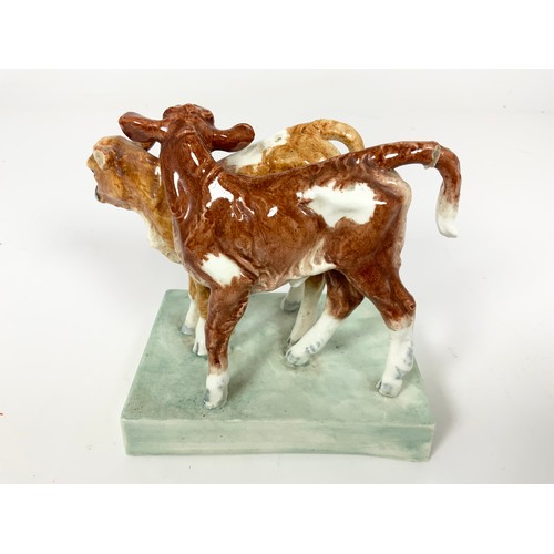 112 - ROYAL WORCESTER CALVES MODELLED BY DORIS LINDNER NUMBER 3146AF