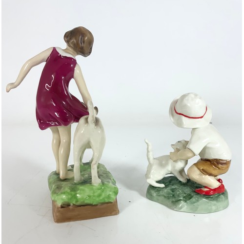 90 - ROYAL WORCESTER FIGURES, PLAYMATES AND SNOWY