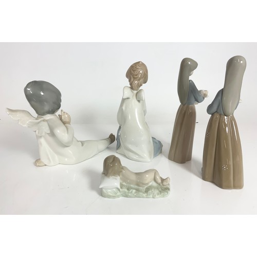 82 - 5 LLADRO FIGURINES INC CHERUBS TALLEST 18cm