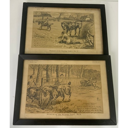 38 - HONOURS OF THE HUNTING FIELD SET OF FRAMED PRINTS