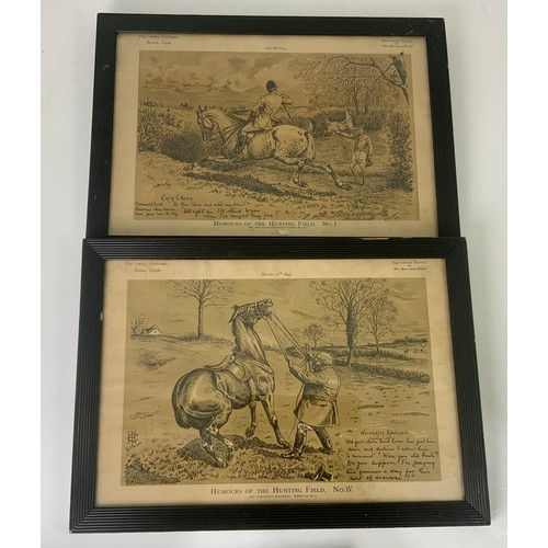 38 - HONOURS OF THE HUNTING FIELD SET OF FRAMED PRINTS