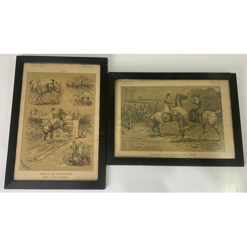 38 - HONOURS OF THE HUNTING FIELD SET OF FRAMED PRINTS